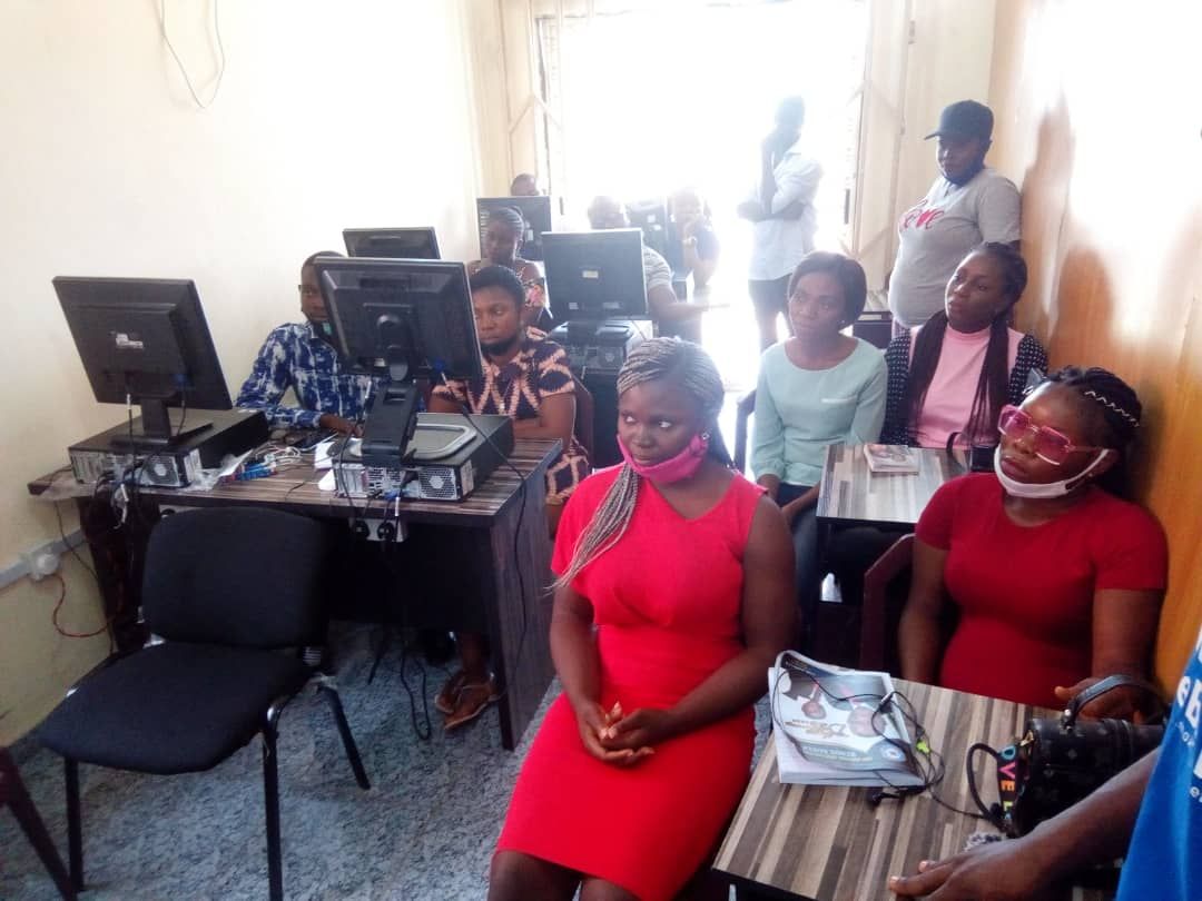 Trainees at the certificate ceremony